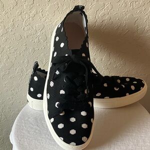 Kate Spade Black Sneakers with White Dots